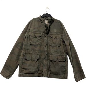 Lucky Brand Camouflage Utility Jacket large
